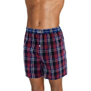 imageJockey Mens Underwear 100 Cotton Woven 5quot BoxerCanoe Plaid