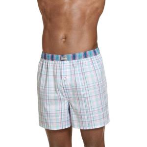 imageJockey Mens Underwear 100 Cotton Woven 5quot BoxerJunior Plaid