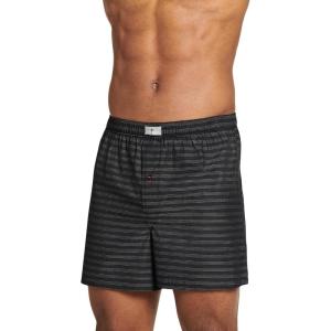 imageJockey Mens Underwear 100 Cotton Woven 5quot BoxerPhantom Weave