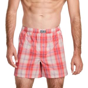 imageJockey Mens Underwear 100 Cotton Woven 5quot BoxerRough Plaid