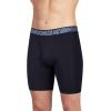 imageJockey Mens Underwear Active Microfiber 9quot Long Leg Boxer Brief  3 PackBlack