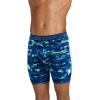 imageJockey Mens Underwear Active Microfiber 9quot Long Leg Boxer Brief  3 PackBluest BlueSmoky Stripe BluesTrue Navy