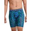 imageJockey Mens Underwear Active Microfiber 9quot Long Leg Boxer Brief  3 PackFuture DuskDark PsychedelicOcean Sky