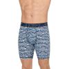 imageJockey Mens Underwear Active Microfiber 9quot Long Leg Boxer Brief  3 PackMagnolia LeavesFlowing WaveAtlantic Blue