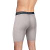 imageJockey Mens Underwear Active Microfiber 9quot Long Leg Boxer Brief  3 PackNavyQuartzNavy