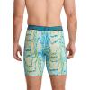 imageJockey Mens Underwear Active Microfiber 9quot Long Leg Boxer Brief  3 PackNorthern LightPsychedelicTrue Navy