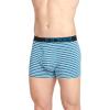 imageJockey Mens Underwear ActiveStretch 4quot Boxer Brief  3 PackTrue NavyBlue StripeTurquoise Gem