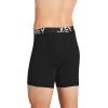 imageJockey Mens Underwear ActiveStretch 7quot Long Leg Boxer Brief  3 PackBlack