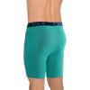imageJockey Mens Underwear ActiveStretch 7quot Long Leg Boxer Brief  3 PackBlue ChambrayBlock GeoTeal Breeze