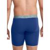 imageJockey Mens Underwear ActiveStretch 7quot Long Leg Boxer Brief  3 PackCharcoal HeatherMarina BlueGrey Dove