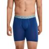 imageJockey Mens Underwear ActiveStretch 7quot Long Leg Boxer Brief  3 PackCharcoal HeatherMarina BlueGrey Dove