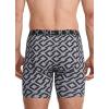 imageJockey Mens Underwear ActiveStretch 7quot Long Leg Boxer Brief  3 PackNorthern LightTiled GeosMidnight Grey
