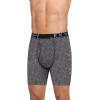 imageJockey Mens Underwear ActiveStretch 7quot Long Leg Boxer Brief  3 PackPebbleZ StripeExtra Turquoise