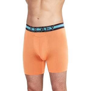 imageJockey Mens Underwear Sport Stability Pouch Microfiber 6quot Boxer BriefBeach Bonfire