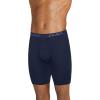 imageJockey Mens Chafe Proof Pouch Ultra Soft Modal 85quot Long Leg Boxer Brief  3 PackTrue NavyBattleship GreyBlack