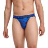 imageJockey Mens Microfiber Stretch String Bikini  3 PackMajestic BlueOceanic CamoOutrageous Blue