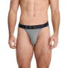 imageJockey Mens Microfiber Stretch String Bikini  3 PackTrue NavyQuartz GreyTrue Navy