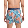 imageJockey Mens Underwear Active Microfiber 45quot BoxerArtistic Palm Blues