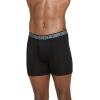 imageJockey Mens Underwear Active Microfiber 5quot Boxer Brief  3 PackBlack