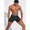 imageJockey Mens Underwear Active Microfiber 5quot Boxer Brief  3 PackBlack