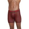 imageJockey Mens Underwear Active Microfiber 5quot Boxer Brief  3 PackBlackTimescape GeoRacing Red