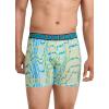 imageJockey Mens Underwear Active Microfiber 5quot Boxer Brief  3 PackNorthern LightPsychedelicTrue Navy
