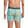 imageJockey Mens Underwear Active Microfiber 5quot Boxer Brief  3 PackNorthern LightPsychedelicTrue Navy