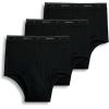 imageJockey Mens Underwear Classic Full Rise Brief  3 PackBlack