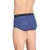 imageJockey Mens Underwear Classic Full Rise Brief  3 PackMajestic StripeMid GreyIntense Royal Blue