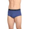 imageJockey Mens Underwear Classic Full Rise Brief  3 PackMajestic StripeMid GreyIntense Royal Blue