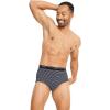 imageJockey Mens Underwear Classic Full Rise Brief  3 PackNavy Scholastic StripeShowerDeep Sangria