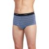 imageJockey Mens Underwear Classic Full Rise Brief  3 PackScholastic StripeRed KaolinTrue Navy