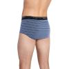 imageJockey Mens Underwear Classic Full Rise Brief  3 PackScholastic StripeRed KaolinTrue Navy