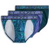 imageJockey Mens Microfiber Stretch String Bikini  3 PackFuture DuskDark PsychedelicOcean Sky