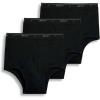 imageJockey Mens Underwear Classic Full Rise Brief  3 PackBlack