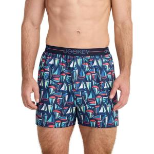 imageJockey Mens Underwear Active Microfiber 45quot BoxerBig Sailboat