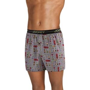 imageJockey Mens Underwear Active Microfiber 45quot BoxerOrganized Camping