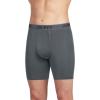 imageJockey Mens Chafe Proof Pouch Ultra Soft Modal 6quot Boxer Brief  3 PackTrue NavyBattleship GreyBlack