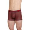 imageJockey Mens Underwear Active Microfiber 25quot Trunk  3 PackBlackTimescape GeoRacing Red