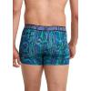 imageJockey Mens Underwear Active Microfiber 25quot Trunk  3 PackFuture DuskDark PsychedelicOcean Sky