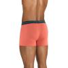 imageJockey Mens Underwear Active Microfiber 25quot Trunk  3 PackTropical CoralJagged Bayou OmbreBlack