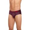 imageJockey Mens Underwear Active Microfiber Brief  3 PackBlackTimescape GeoRacing Red