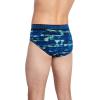 imageJockey Mens Underwear Active Microfiber Brief  3 PackBluest BlueSmoky Stripe BluesTrue Navy