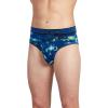 imageJockey Mens Underwear Active Microfiber Brief  3 PackBluest BlueSmoky Stripe BluesTrue Navy