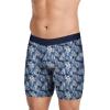 imageJockey Mens Underwear Active Ultra Soft Modal 6quot Boxer Brief  3 PackBlue ChambrayChevron ImpressionsGrey Dove