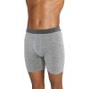 imageJockey Mens Underwear Active Ultra Soft Modal 6quot Boxer Brief  3 PackTexture LinesRed AppleTrue Navy