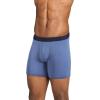 imageJockey Mens Underwear Active Ultra Soft Modal 6quot Boxer Brief  3 PackTrue NavyMarina BlueRetro Blue