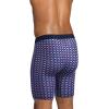 imageJockey Mens Underwear Active Ultra Soft Modal 9quot Long Leg Boxer Brief  3 PackNavy  Red GeoTrue BlueBest Red