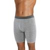 imageJockey Mens Underwear Active Ultra Soft Modal 9quot Long Leg Boxer Brief  3 PackTexture LinesRed AppleTrue Navy
