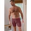 imageJockey Mens Underwear Big Man Active Microfiber 9quot Long Leg Boxer Brief  2 PackTimescape GeoBlack